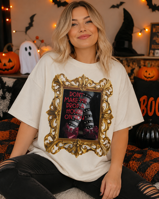 Dont Make Me Drop A House On You Cream Graphic Tee 2015