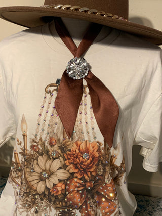 It Girl Crystal Scarf Charm