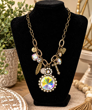 Charmed in Iridescence Necklace by Sandra Ling Designs