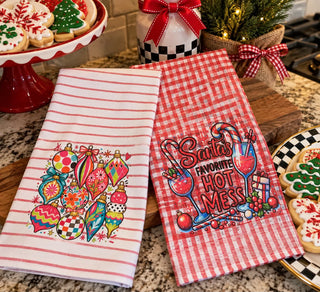 Merry Little Kitchen Christmas Dish Towels