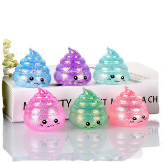 RTS Glitter Poop Squishy
