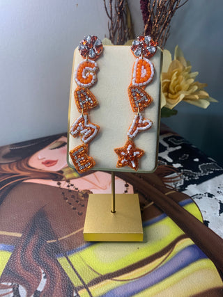 Game Day Crystal and Beaded Earrings