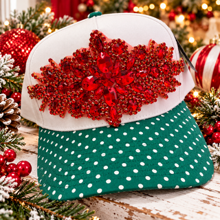 All That Glitters Rhinestone Holiday Hat