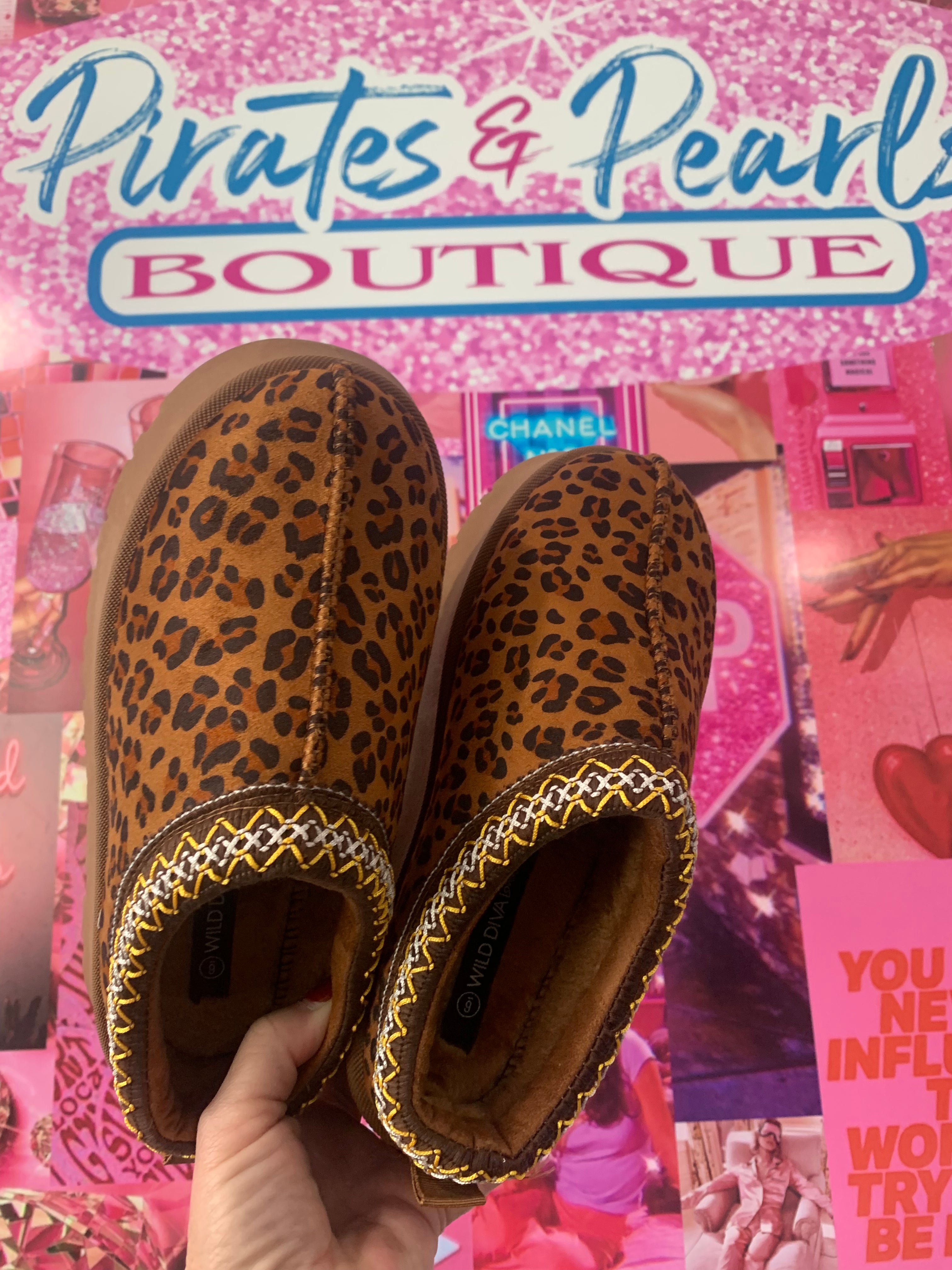 Leopard Suede Mule