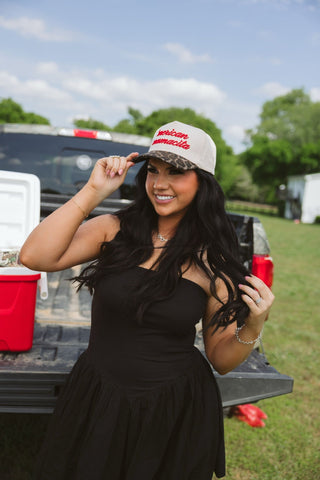 Hat 'Merican Mamacita - Leopard Vintage Trucker Hat