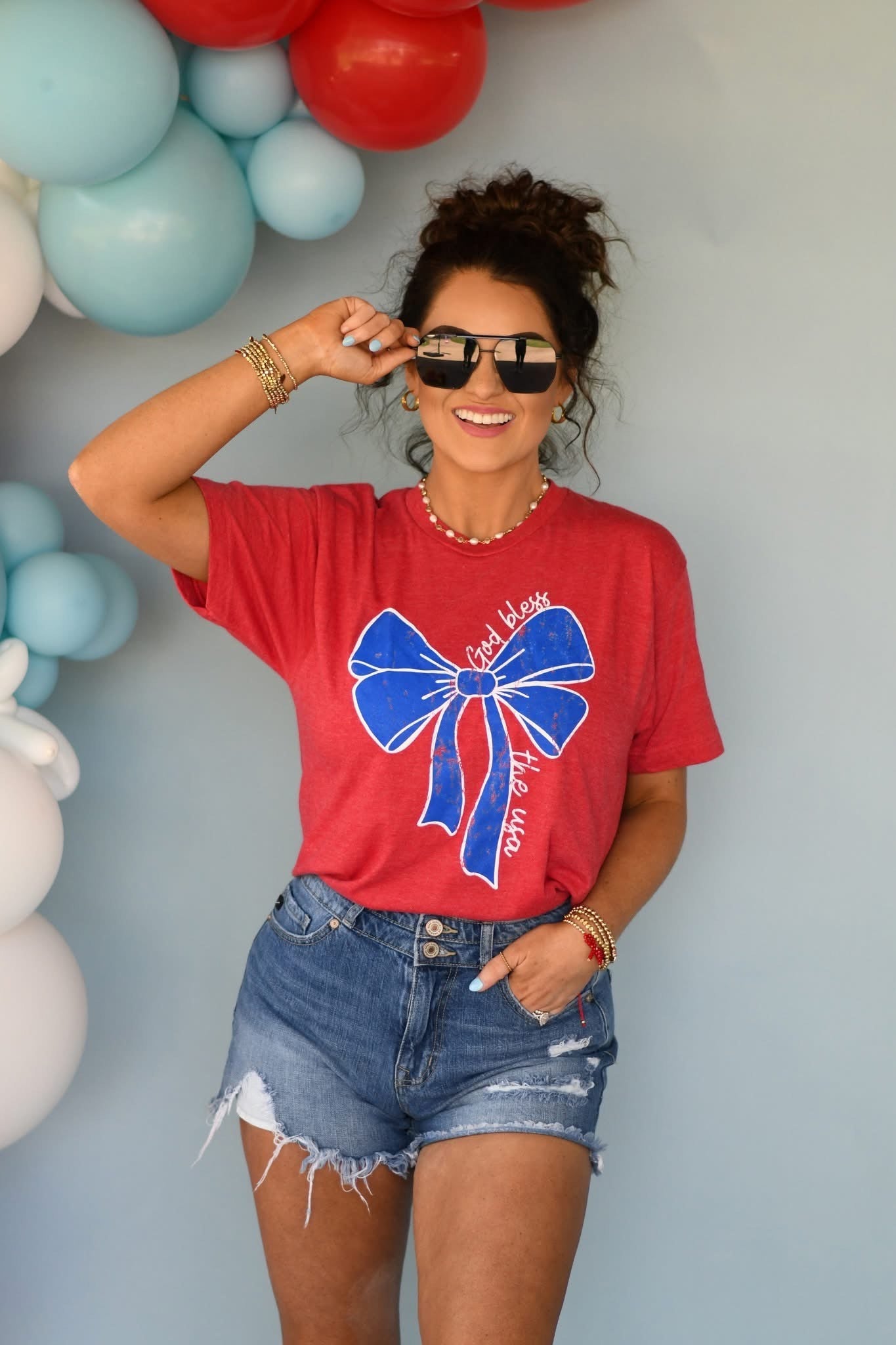 **SALE** God Bless USA Bow