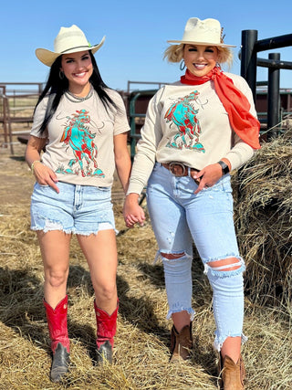 Tees Sunset Cowboy Tee