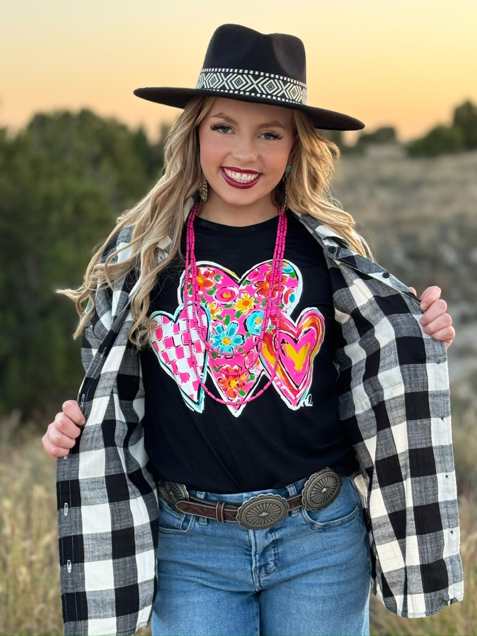 Callie Ann Stelter Trio of Hearts Tee &amp; Sweatshirt