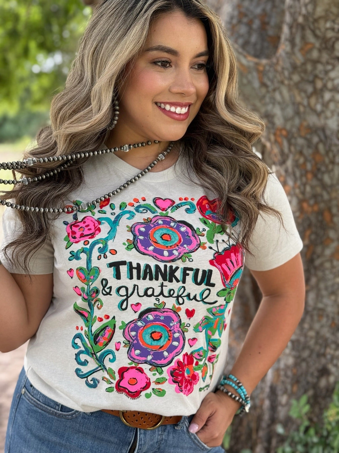 Callie Ann Stelter Thankful &amp; Grateful Tee and Sweatshirt