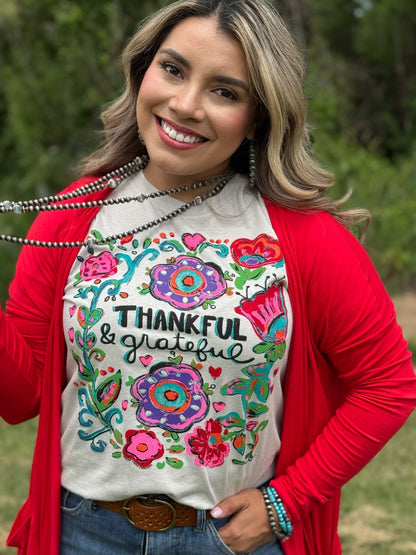 Callie Ann Stelter Thankful &amp; Grateful Tee and Sweatshirt