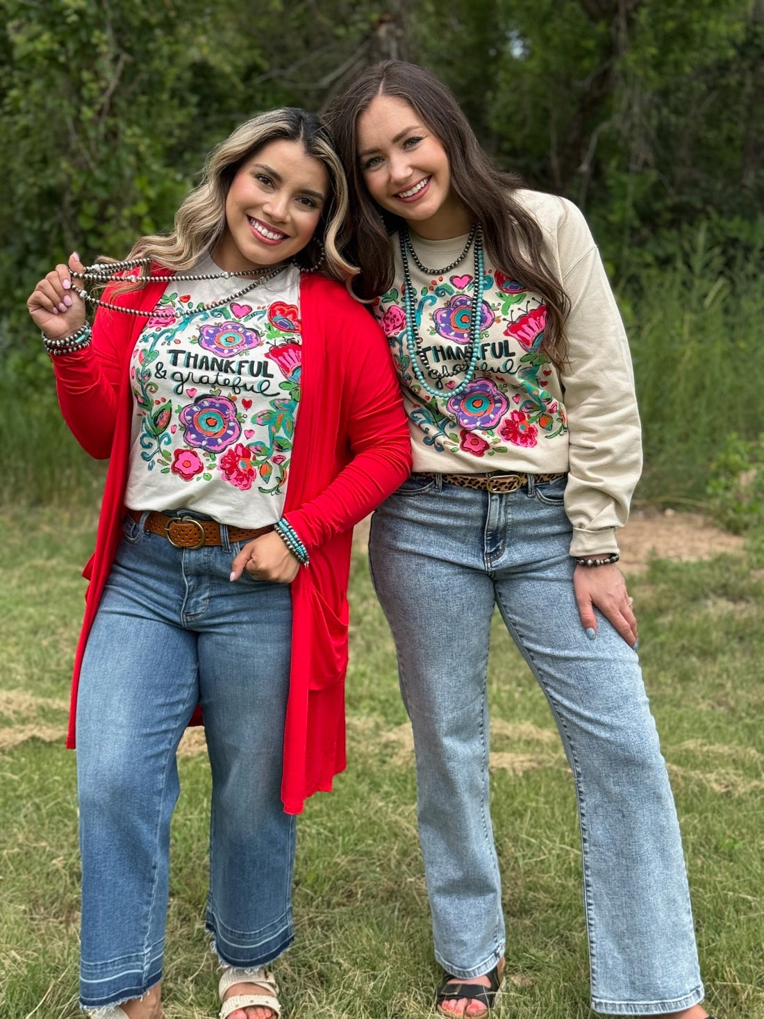 Callie Ann Stelter Thankful &amp; Grateful Tee and Sweatshirt