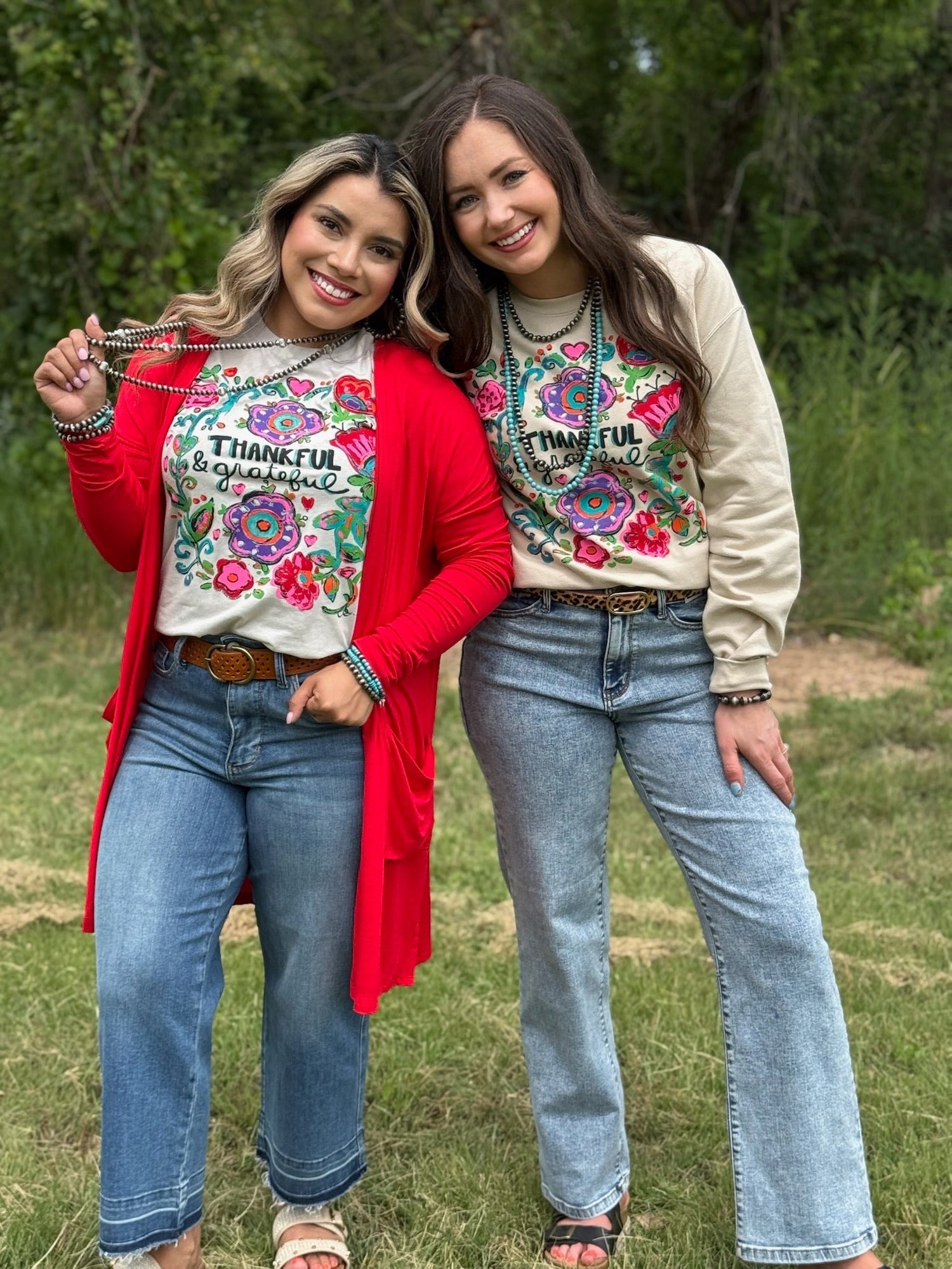 Callie Ann Stelter Thankful &amp; Grateful Tee and Sweatshirt