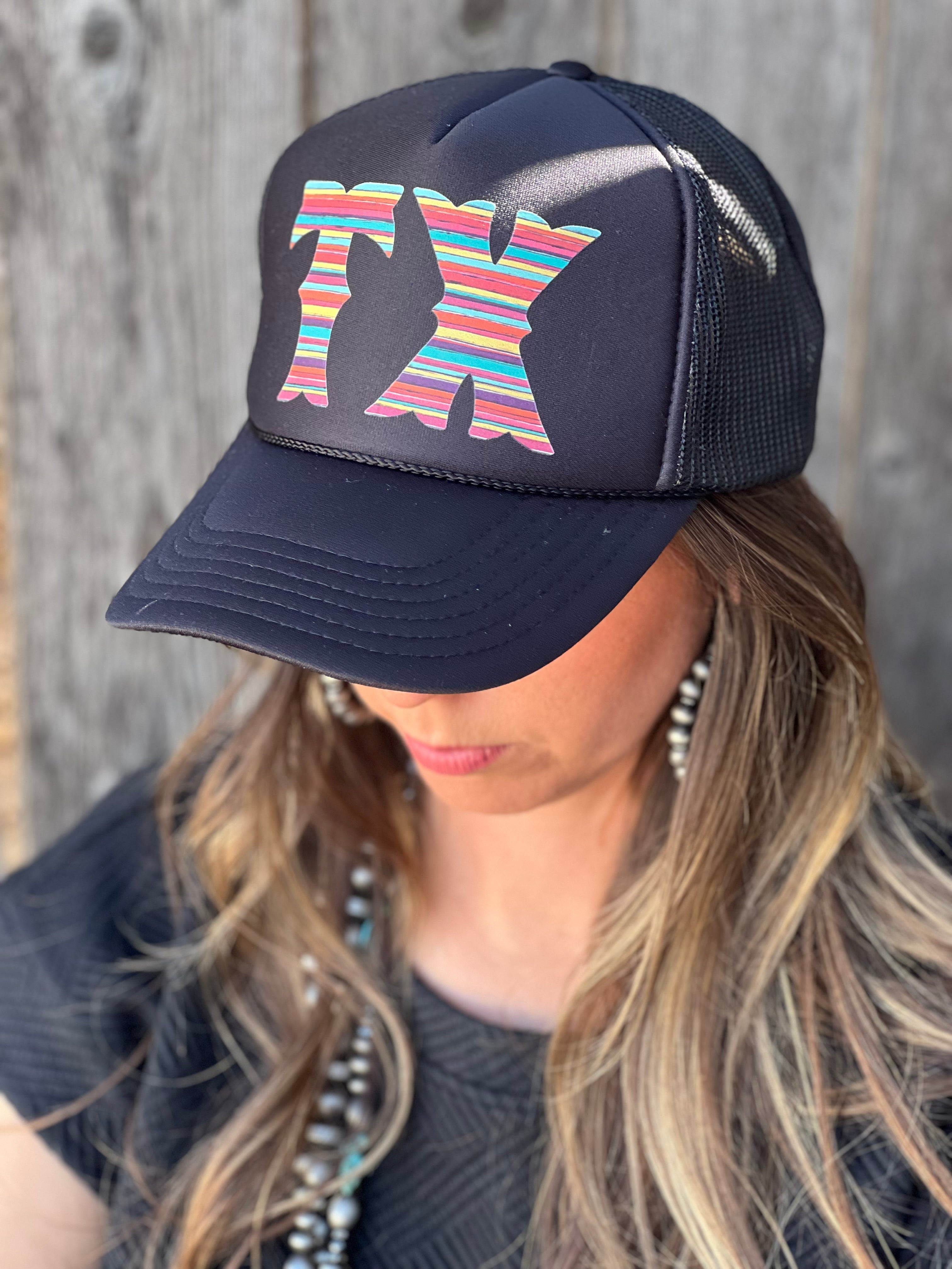 Serape State Custom Foam Trucker Cap - Pirates and Pearls Boutique