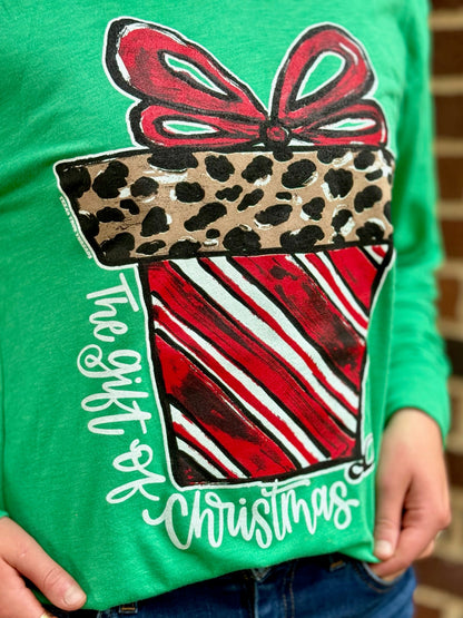 Callie Ann Stelter Candy Cane Present Tee &amp; Sweatshirt