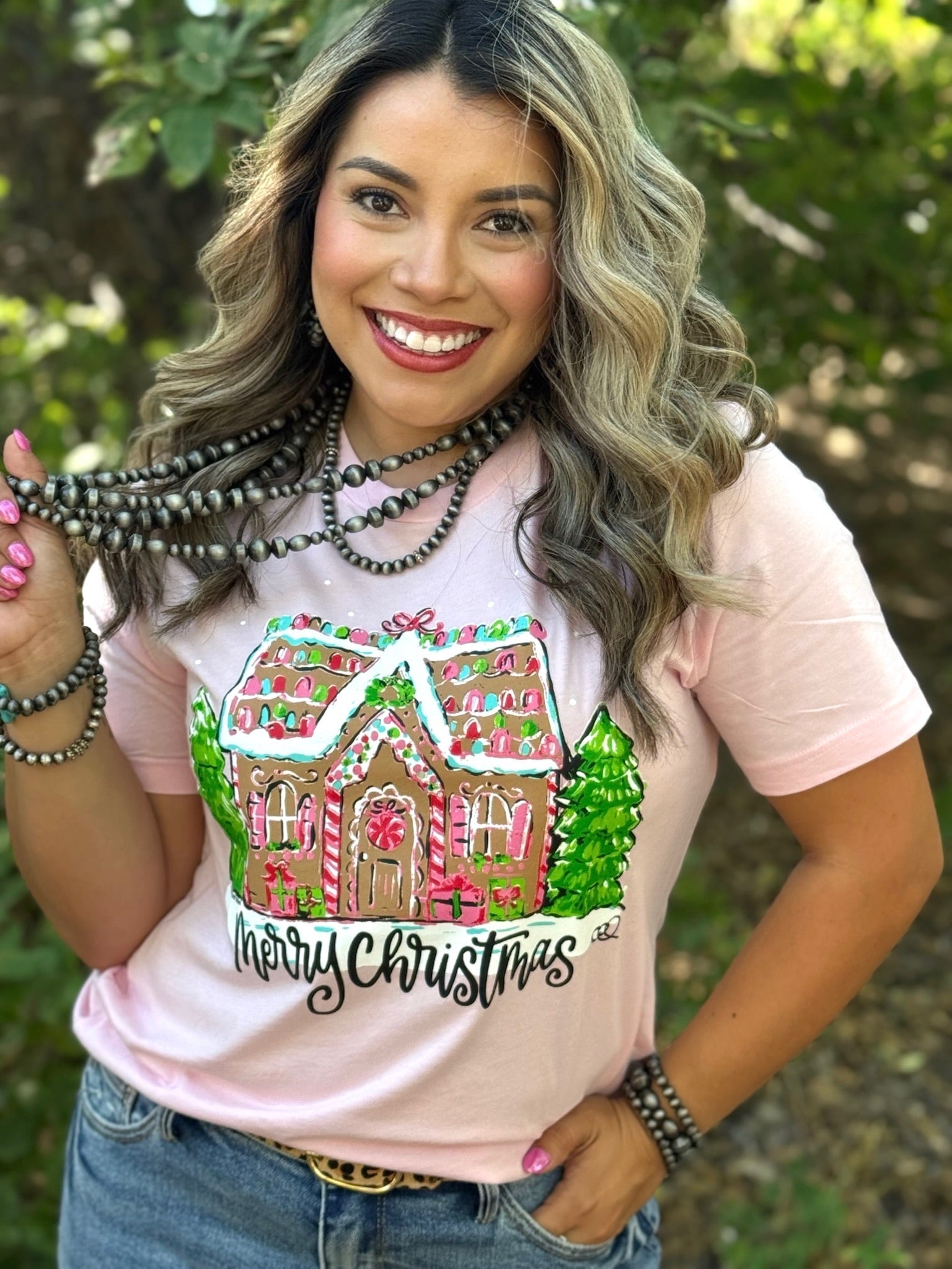 Callie Ann Stelter Gingerbread House Tee &amp; Sweatshirt