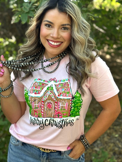 Callie Ann Stelter Gingerbread House Tee &amp; Sweatshirt