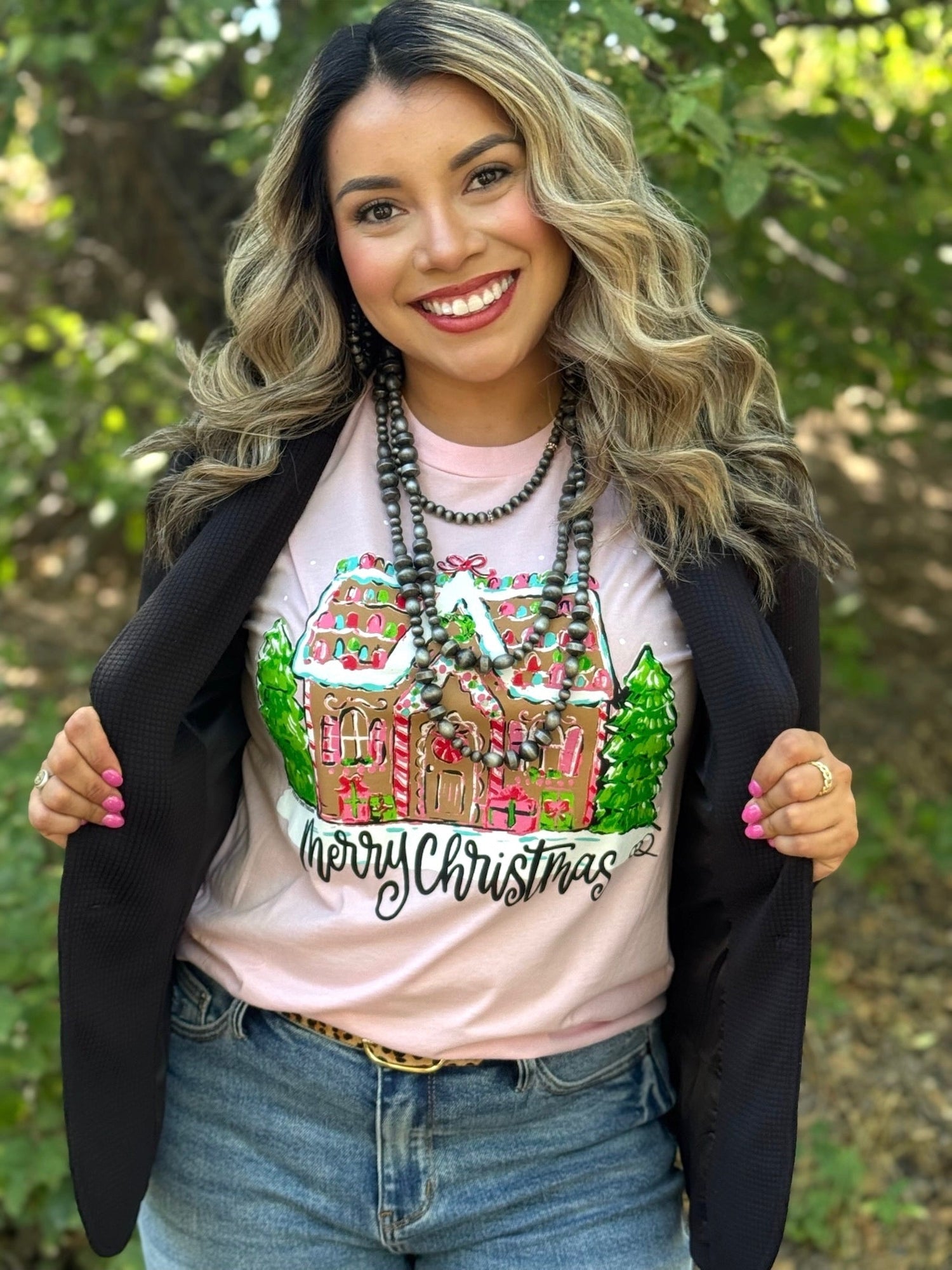 Callie Ann Stelter Gingerbread House Tee &amp; Sweatshirt