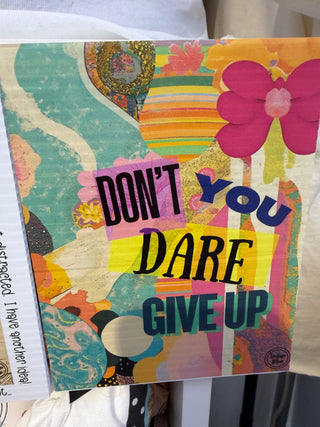 Don't You Dare Give Up Rhinestone Tee