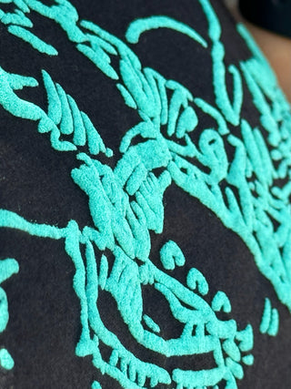 Tees Roughrider in Turquoise Puff Tee