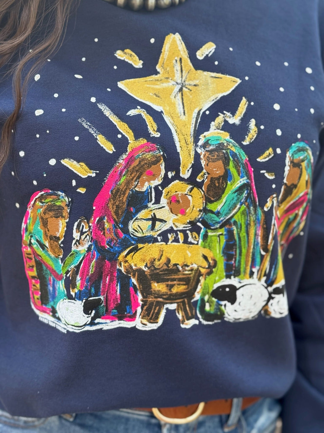 Callie Ann Stelter Nativity Scene Tee &amp; Sweatshirti