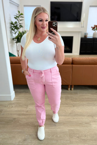 Denim Regina High Rise Garment Dyed Denim Jogger