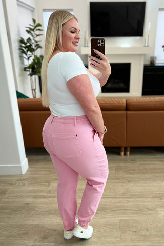 Denim Regina High Rise Garment Dyed Denim Jogger