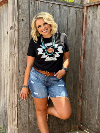 Tees Durango Aztec Vneck Tee