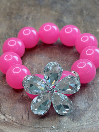 Mahjong Tile Beaded Stretch Bracelet