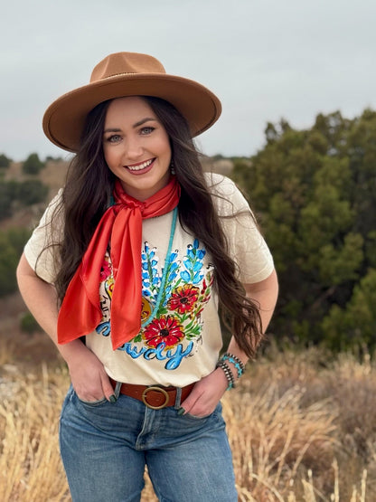 Callie Ann Stelter Bluebonnet Howdy Tee