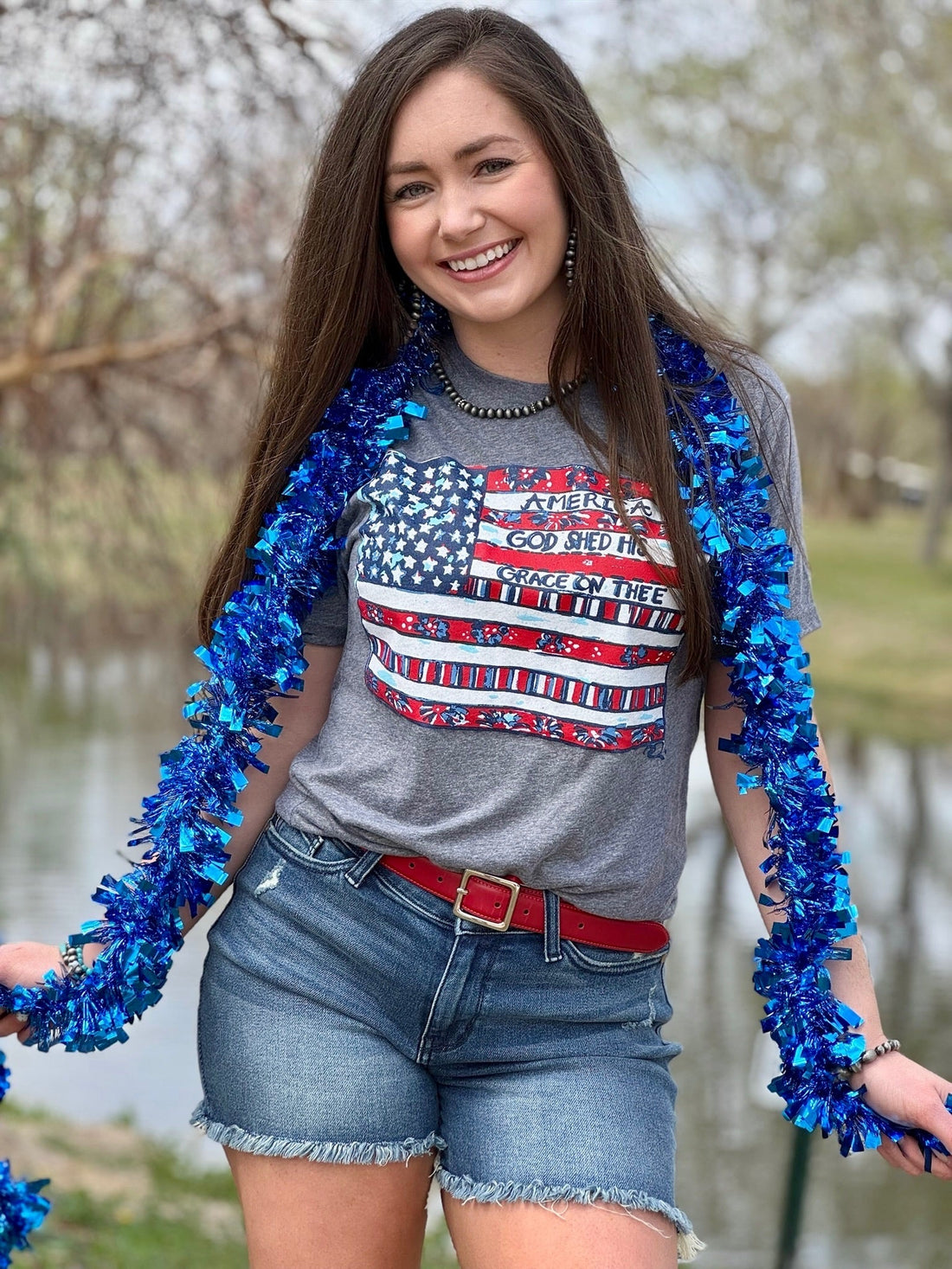 Callie Ann Stelter American Flag Tee