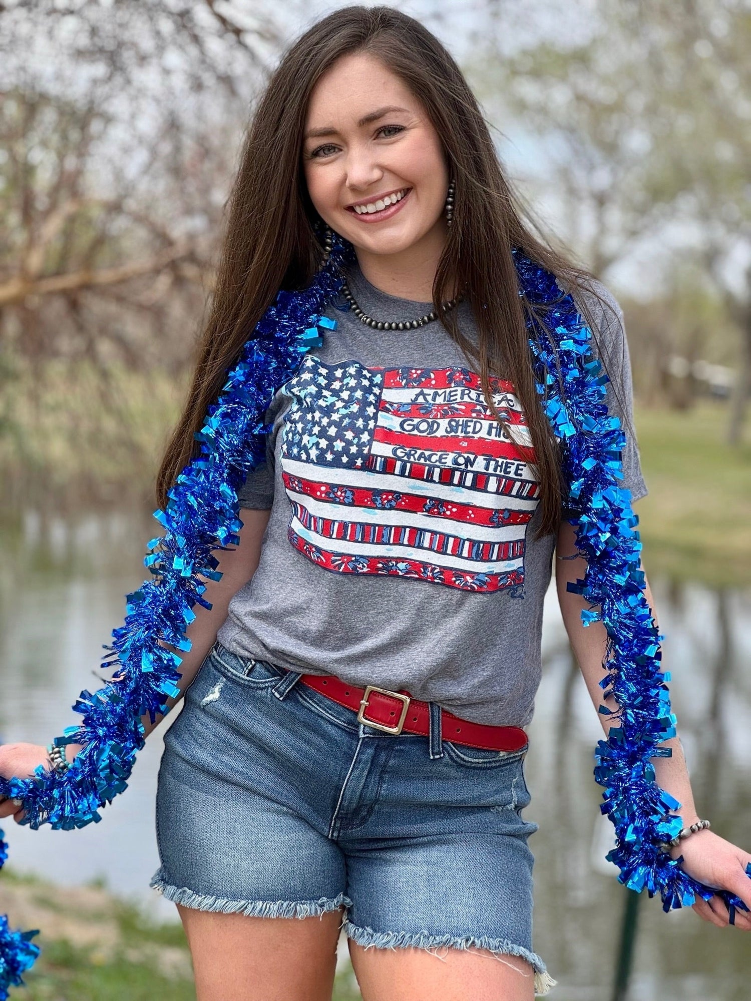 Callie Ann Stelter American Flag Tee