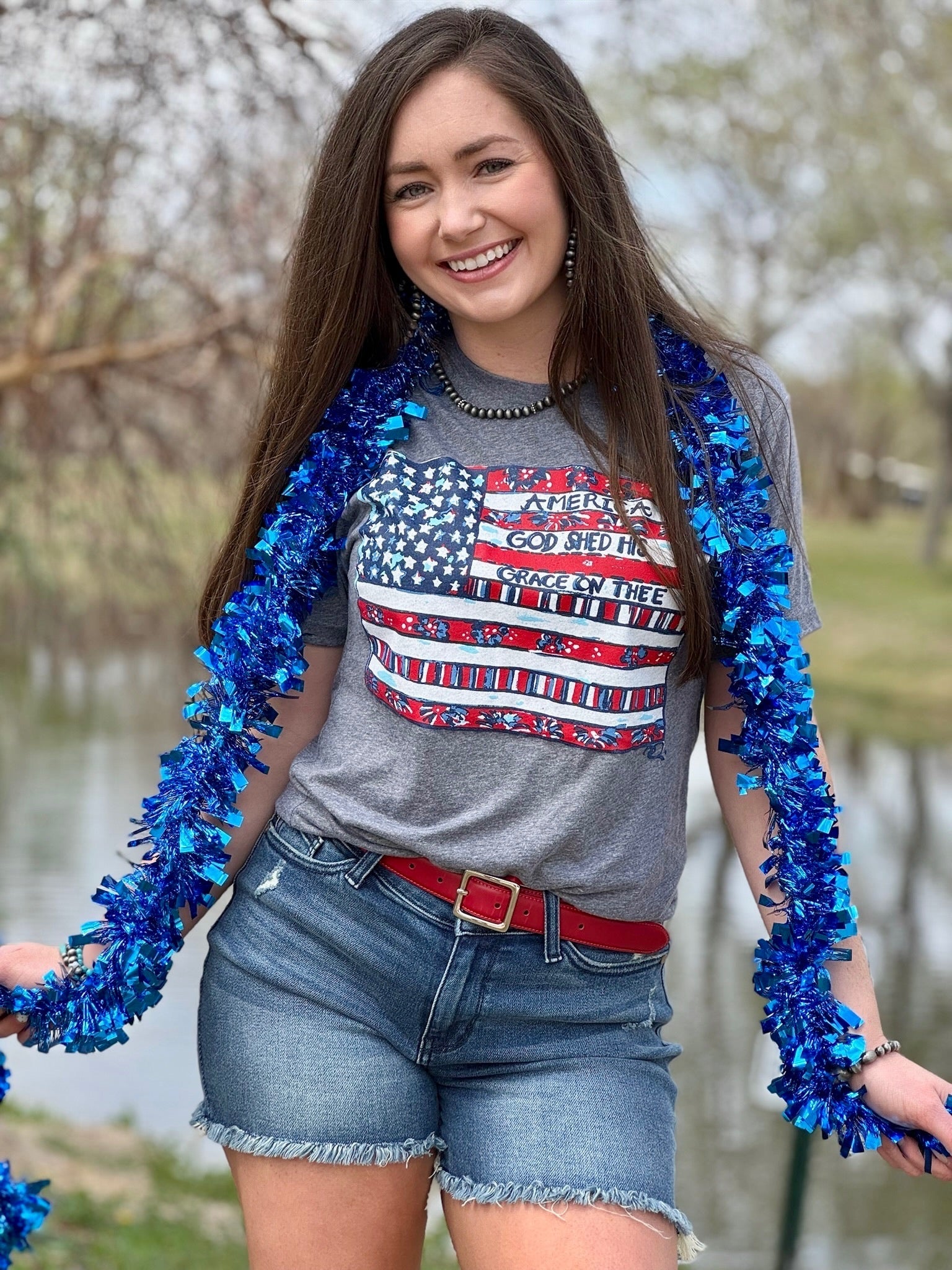 Callie Ann Stelter American Flag Tee