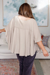 Tops Isabel Embroidered Tunic in Mocha