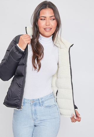 Poodle Fur Reversible Jacket