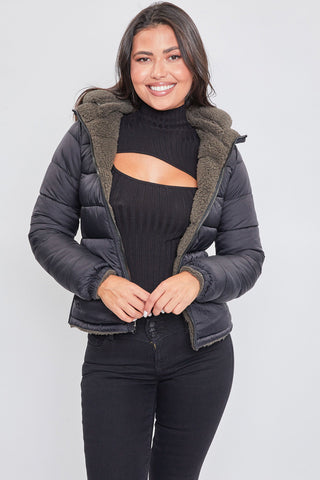 Poodle Fur Reversible Jacket
