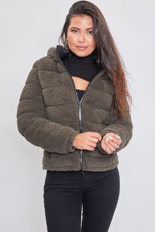 Poodle Fur Reversible Jacket