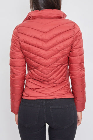 Puffer Jacket With Sherpa Fur Hoodie