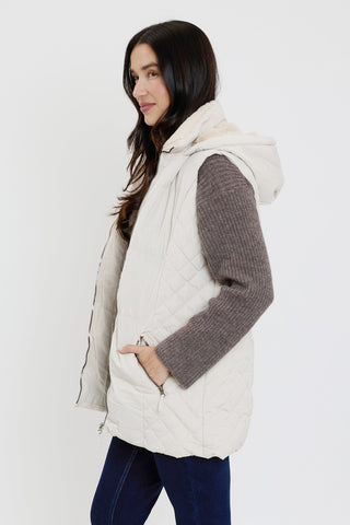 Faux Fur Puffer Vest