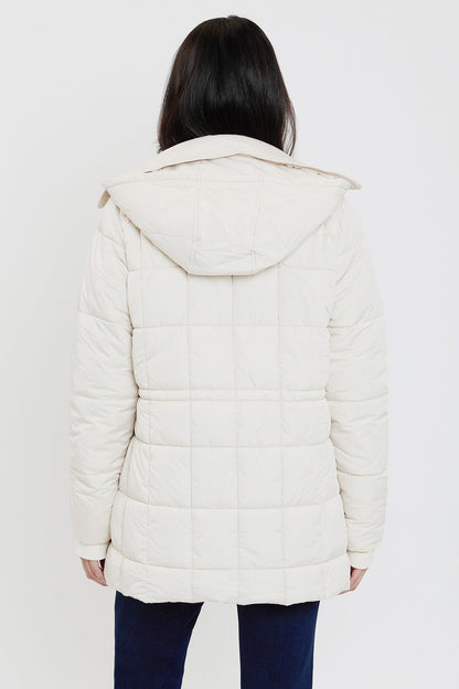 Detailed  Puffer Snap Jacket