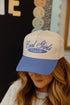 Hat Cool Girls Teach - Periwinkle Vintage Trucker Hat