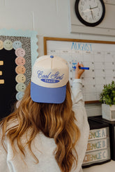 Hat Cool Girls Teach - Periwinkle Vintage Trucker Hat