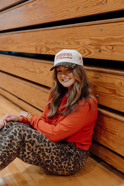 Professional Repeater of Instructions - Leopard Vintage Hat