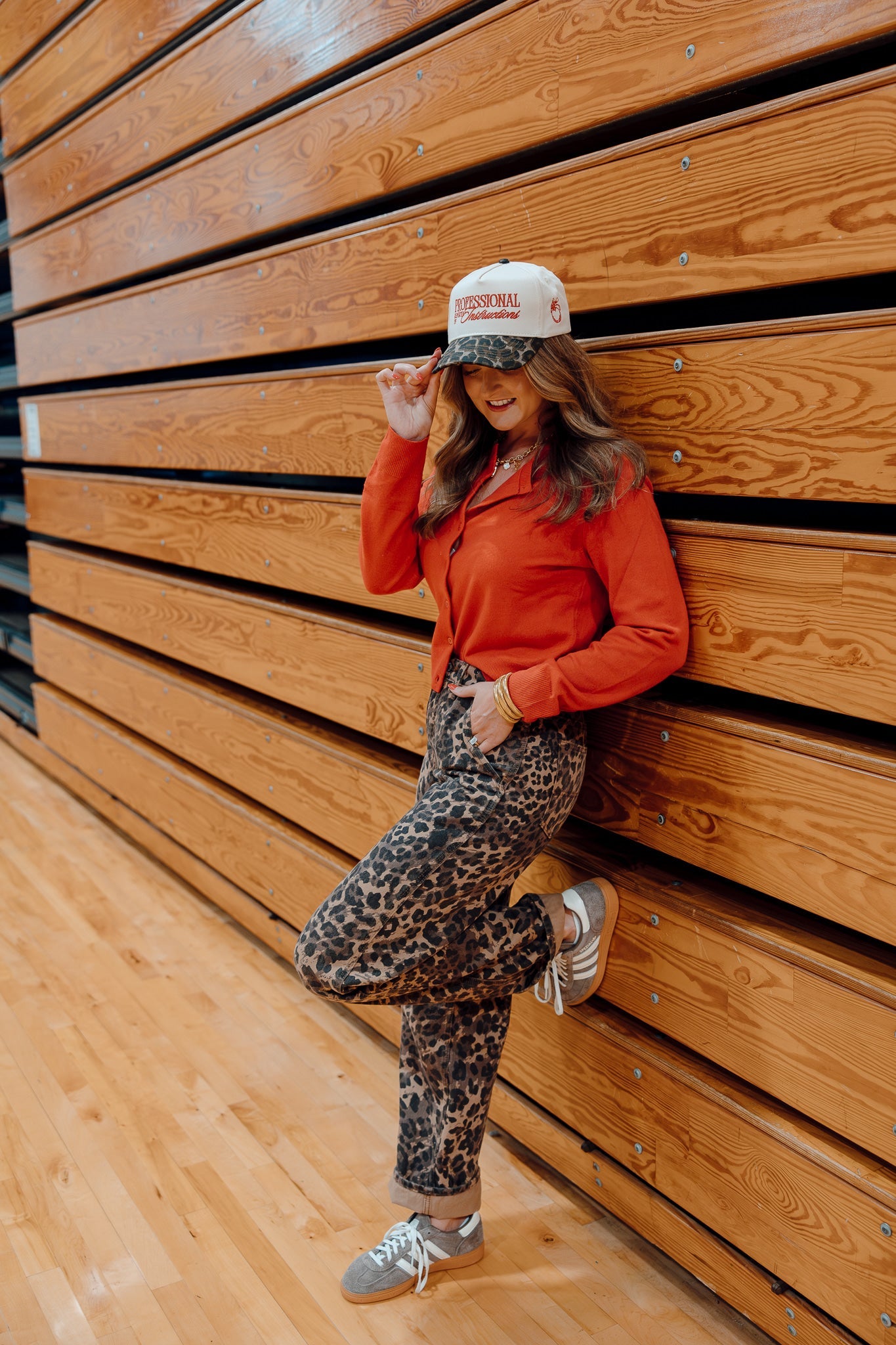 Professional Repeater of Instructions - Leopard Vintage Hat