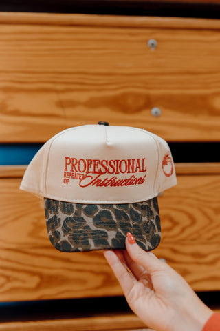 Hat Professional Repeater of Instructions - Leopard Vintage Hat