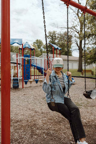 Hat Recess Social Club - Green Vintage Trucker Hat