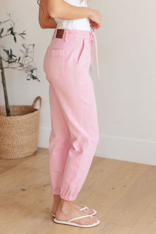 Denim Regina High Rise Garment Dyed Denim Jogger