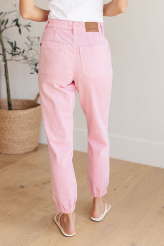 Denim Regina High Rise Garment Dyed Denim Jogger