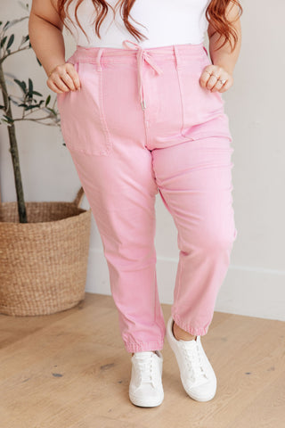 Denim Regina High Rise Garment Dyed Denim Jogger