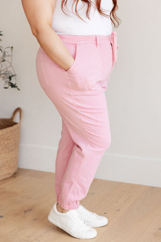 Denim Regina High Rise Garment Dyed Denim Jogger