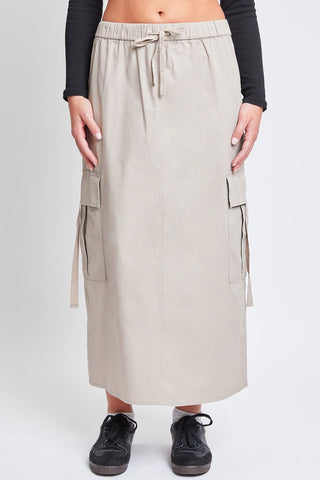 Skirts & Skorts Women’s Poplin Maxi Drawcord Cargo Skirt